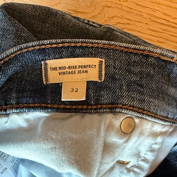 Madewell Mid Rise Perfect Vintage Blue Jeans - Picture 3 of 4